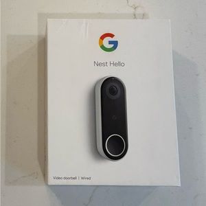 Google Nest Hello Wired Doorbell Camera, Unused, All Parts Included